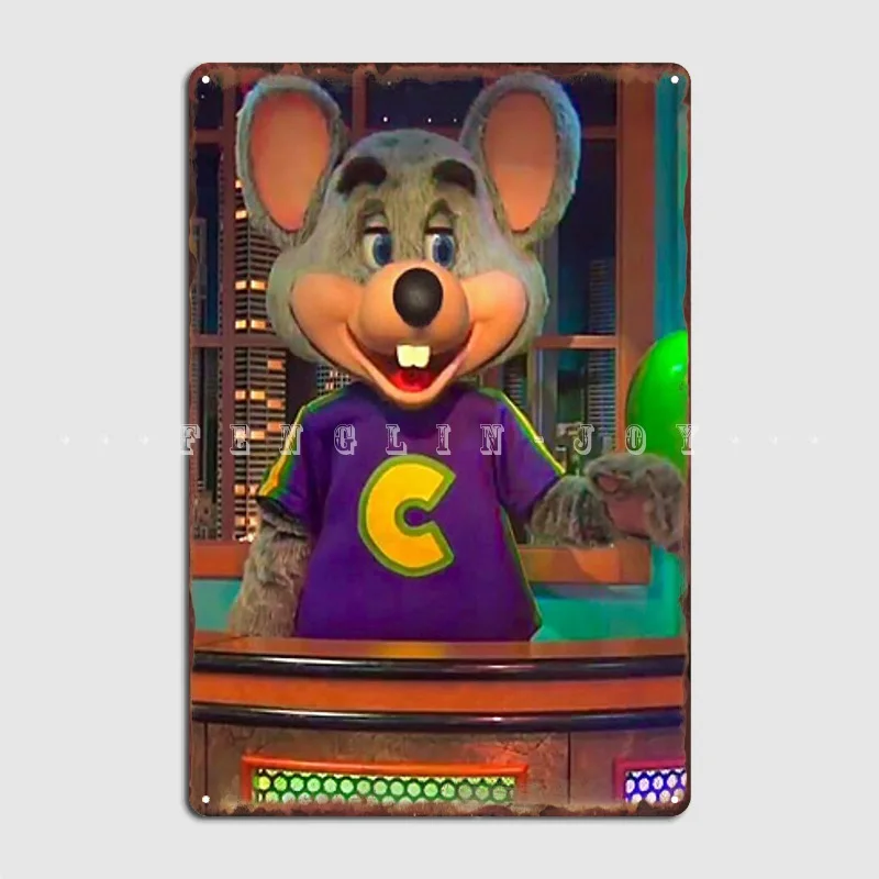 Chuck E. Kovový plakový plagát Garážová dekorácia Prispôsobené kino Party Party Party Plagáty