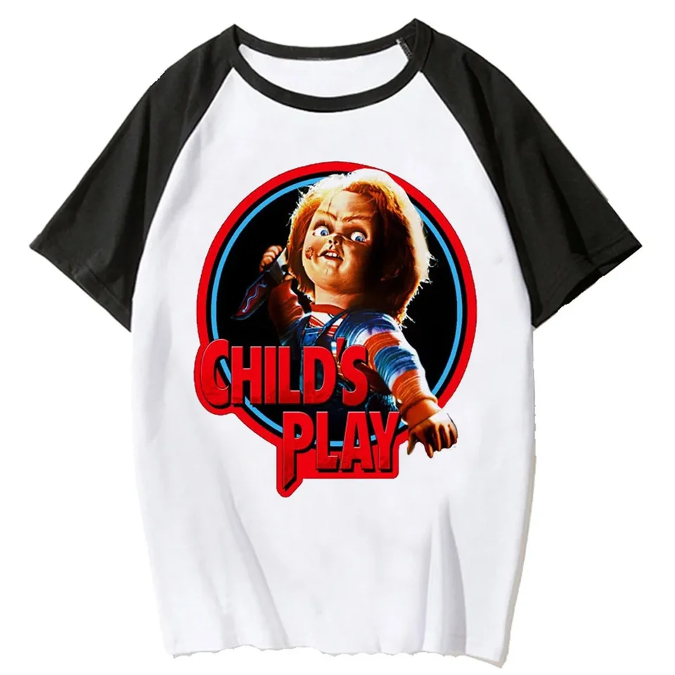Chucky T tričko Ženy posádka krk japonské aktívne oblečenie tričko dievča anime streetwear oblečenie