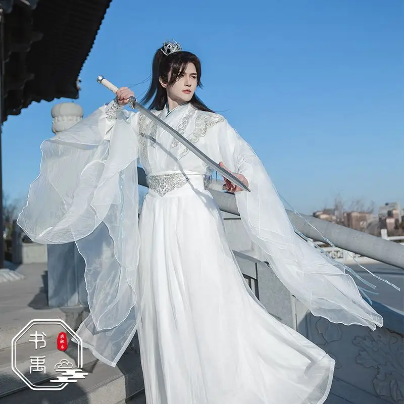 Chuwanning Moran Chinese TV starožitnosti séria 2ha nesmrteľnosť Chu Wanning Cosplay Chu Wanning kostým biele šaty staroveké hanfu