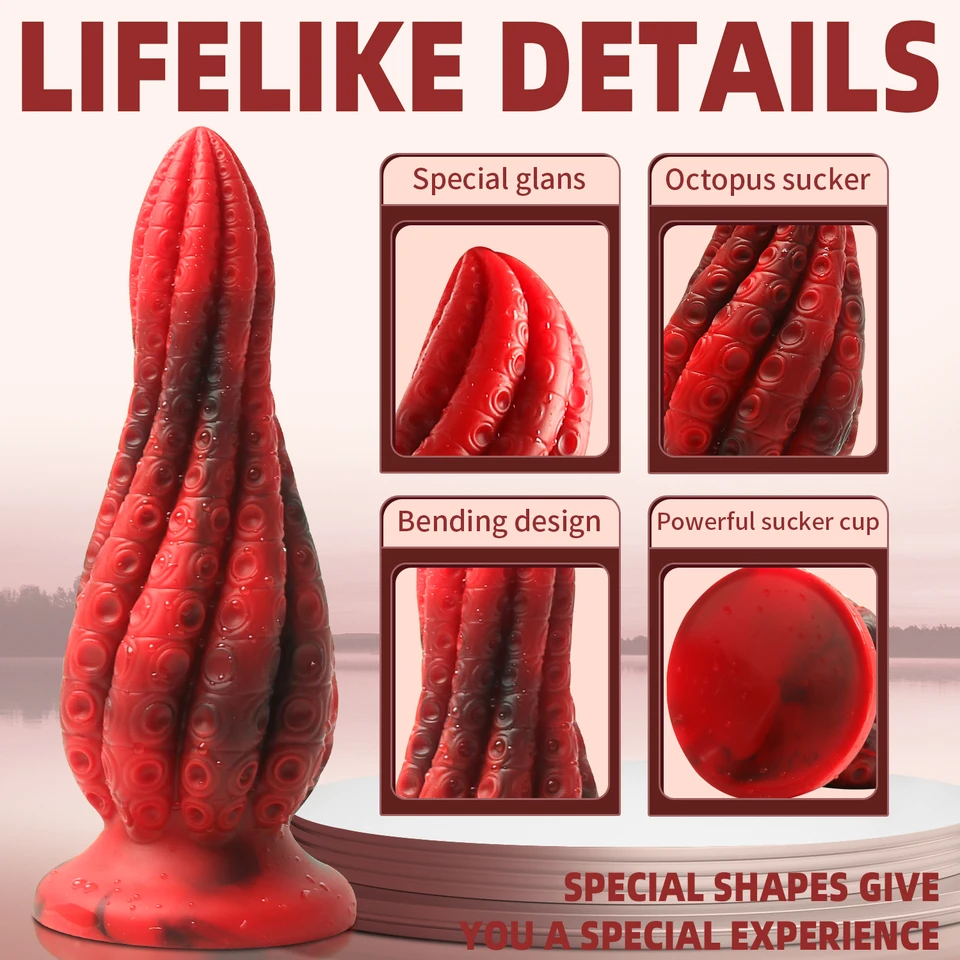 Chápadlá realistické monštrum dildo pre ženy penis penetrácia Anal zástrčka silikónový zadok zástrčka prostata Masager sexuálne hračky pre mužov gay