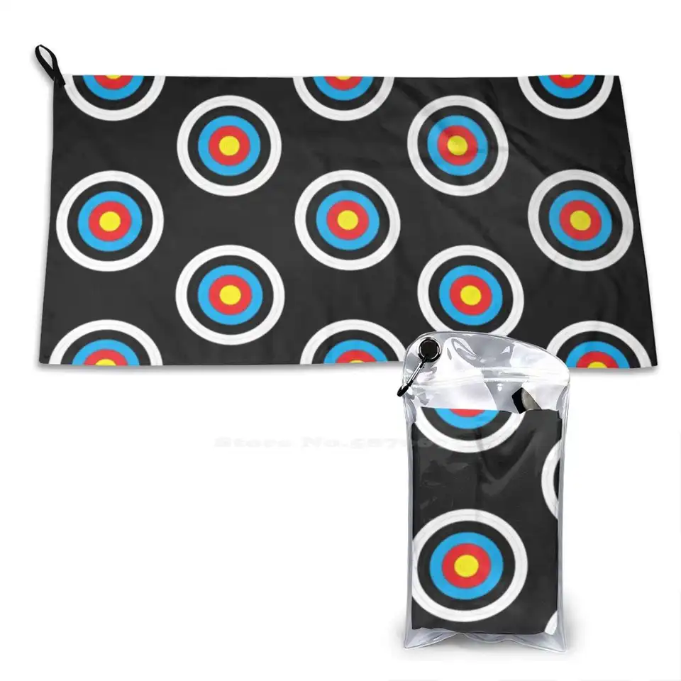 Chôdza Target Soft Uteel Rýchle suchý plážový uterák Robin Hood Cool Retro Hunting Target Shooting Bow and Arrow Hunter Sport