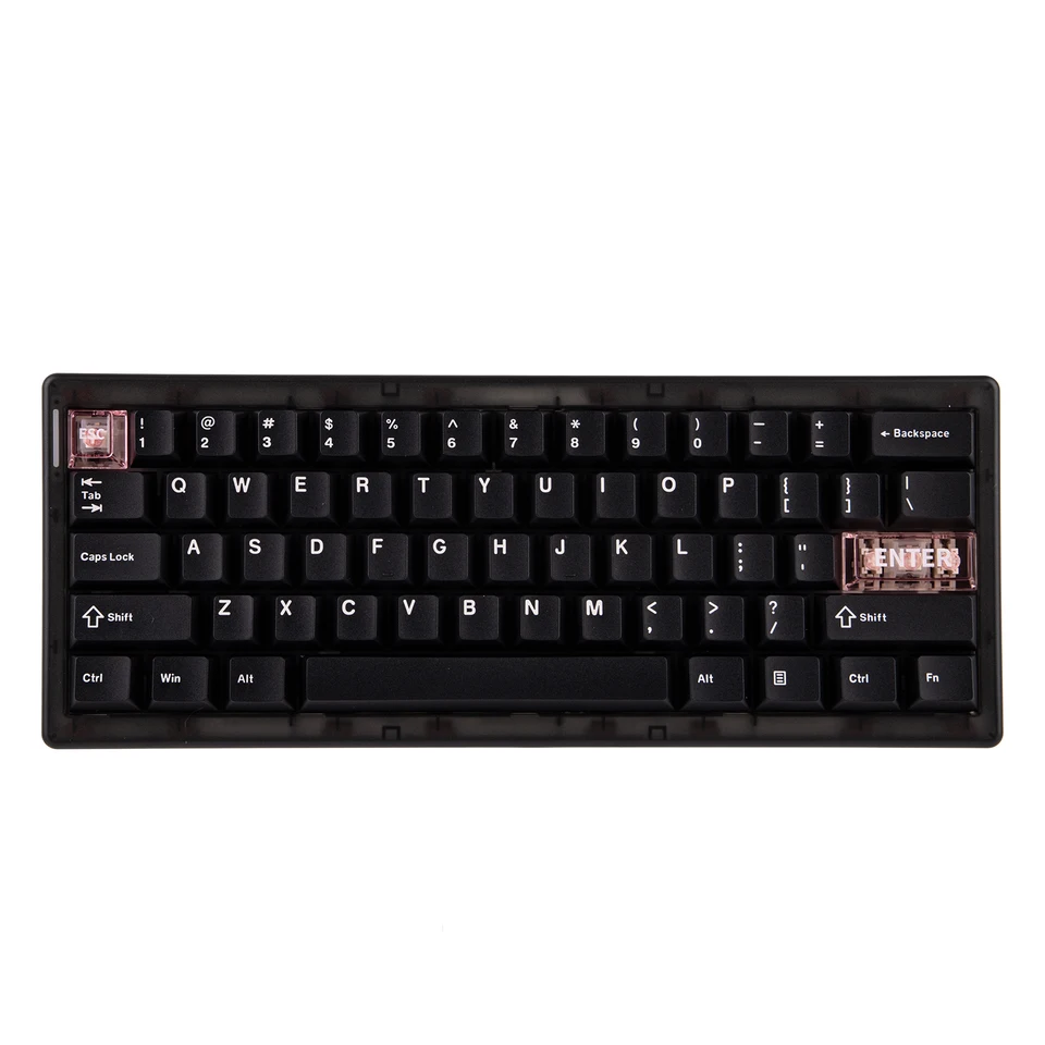 CIDOO QK61 V2 Prostredníctvom programovacej 60% tesnovacej štruktúry WIRED/2,4 GHz Wireless/Bluetooth Compact Keyboard s LED LED diódami orientovanými na juh