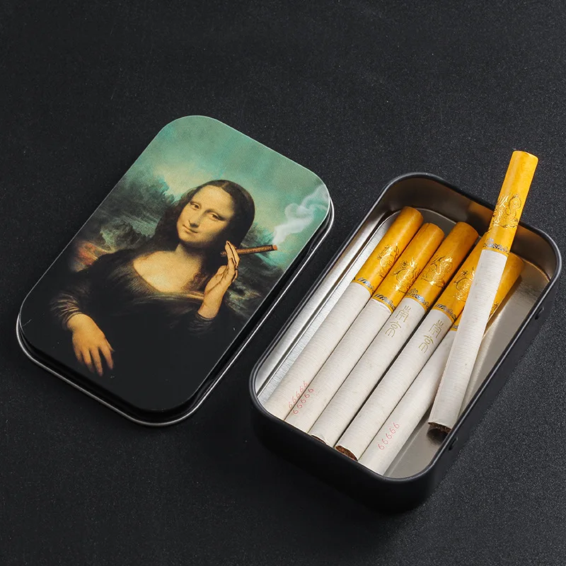 Cigaret box puzdro na tabak zvlhčovača krabicu Case Cange Cigaret Cigare tabak valcujúci papier skladovacia škatuľ