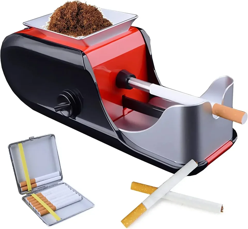 Cigareta náplň plne automatická cigaretová zástrčka, elektrické fajčenie doplnkov s nabíjačkou a čistiacou kefou