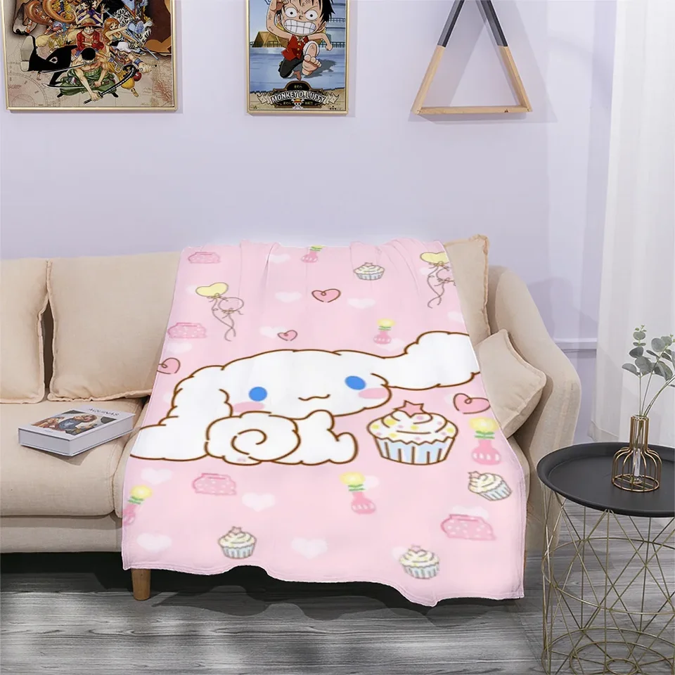 Cinnamorol Kitty prikrývka pre dekoratívnu pohovku Fluffy Mäkké prikrývky pohovka Summer gauč hádzať prikrývku Nordic boho domáce dekorácie