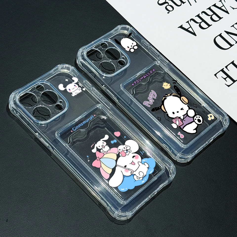 Cinnamoroll Pochacco Dog Telefon Pase pre Samsung Galaxy A71 A55 A54 A53 A52 A51 A34 A32 A23 A14 A13 A13 A12 4G 5G vreckový vreckový kryt karty