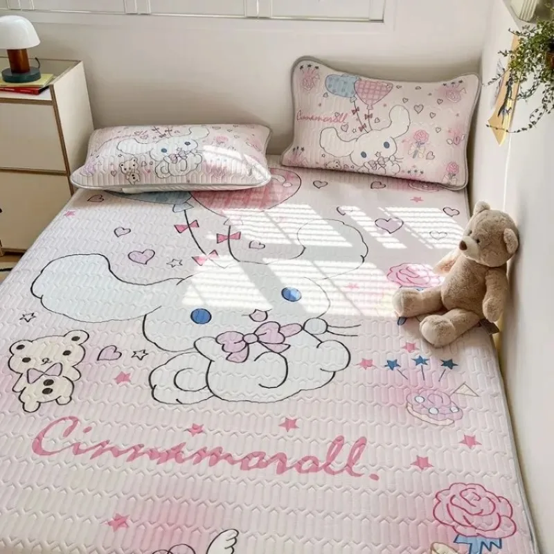 Cinnamoroll Pochacco Kuromi Detská internátová karikatúra Kawaii latex mat stroj umývateľná internát Single Sumal Mäkké rohož