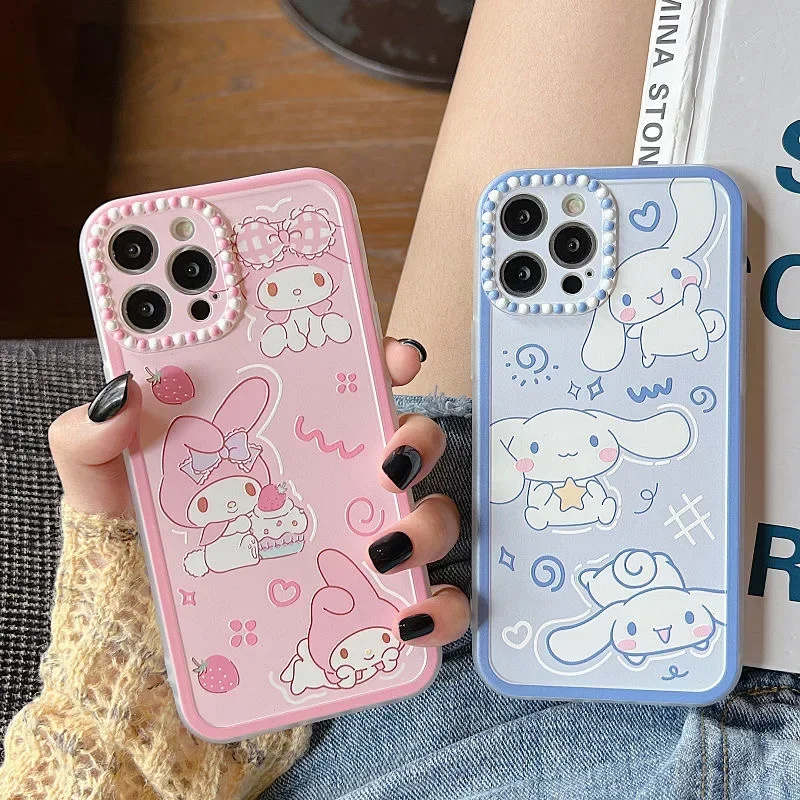 Cinnamorols melódia karikatúra nárazový puzdro pre telefón pre iPhone 12 11 13Pro max xr x xs max