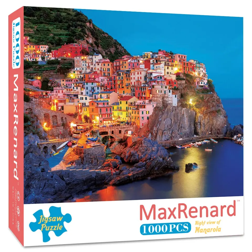 Cinque Terra Night Pohľad na Manarola Jigsaw Puzzle 1 000 kusov pre dospelých hračky Home Wall Decoration Family Game Darček