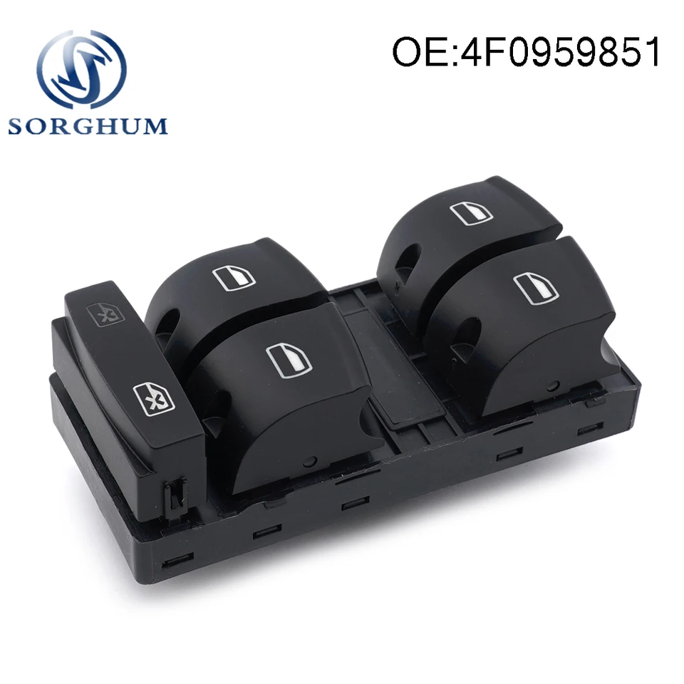 Cirok 4f0959851 4f0959851f pre Audi A3 Sportback A6 C6 Sedan Nový automobilový elektrický výkonový panel okien ovládacie spínač Master