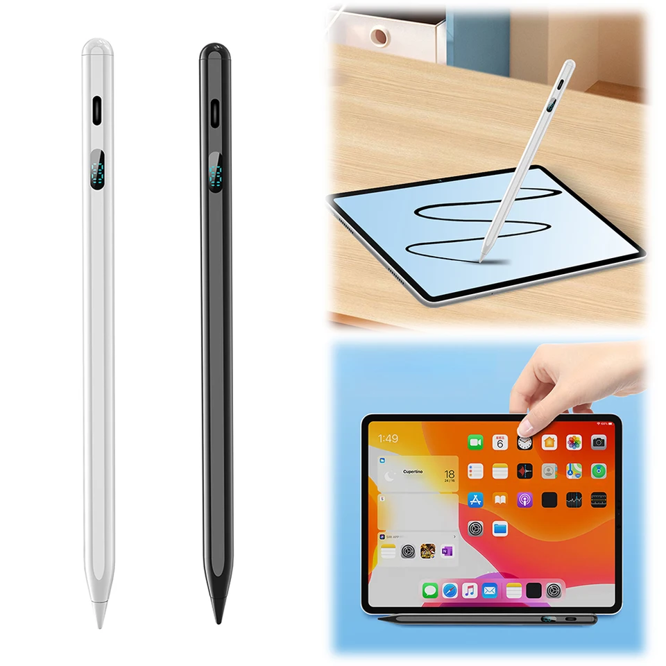 Citlivosť na náklony pera dotyk Tablet Tablet Pen Dlaň Magnetické pero 3x Rýchlejší poplatok za Apple iPad 2018-2024