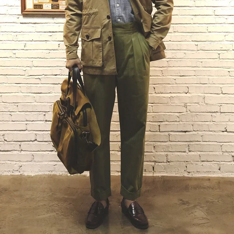 CK-0006 pánska bavlna Vysoko kvalitná neformálna vojenská štýlová nohavice Mans Vintage Gurkha Pants Veľkosť 28-42