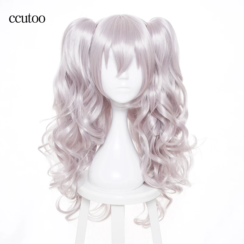 Ckutoo 65 cm Charlotte Nao Tomori Gray Wavy Dlhá syntetická vysokohorská vlákna účesy Cosplay kostým parochňa
