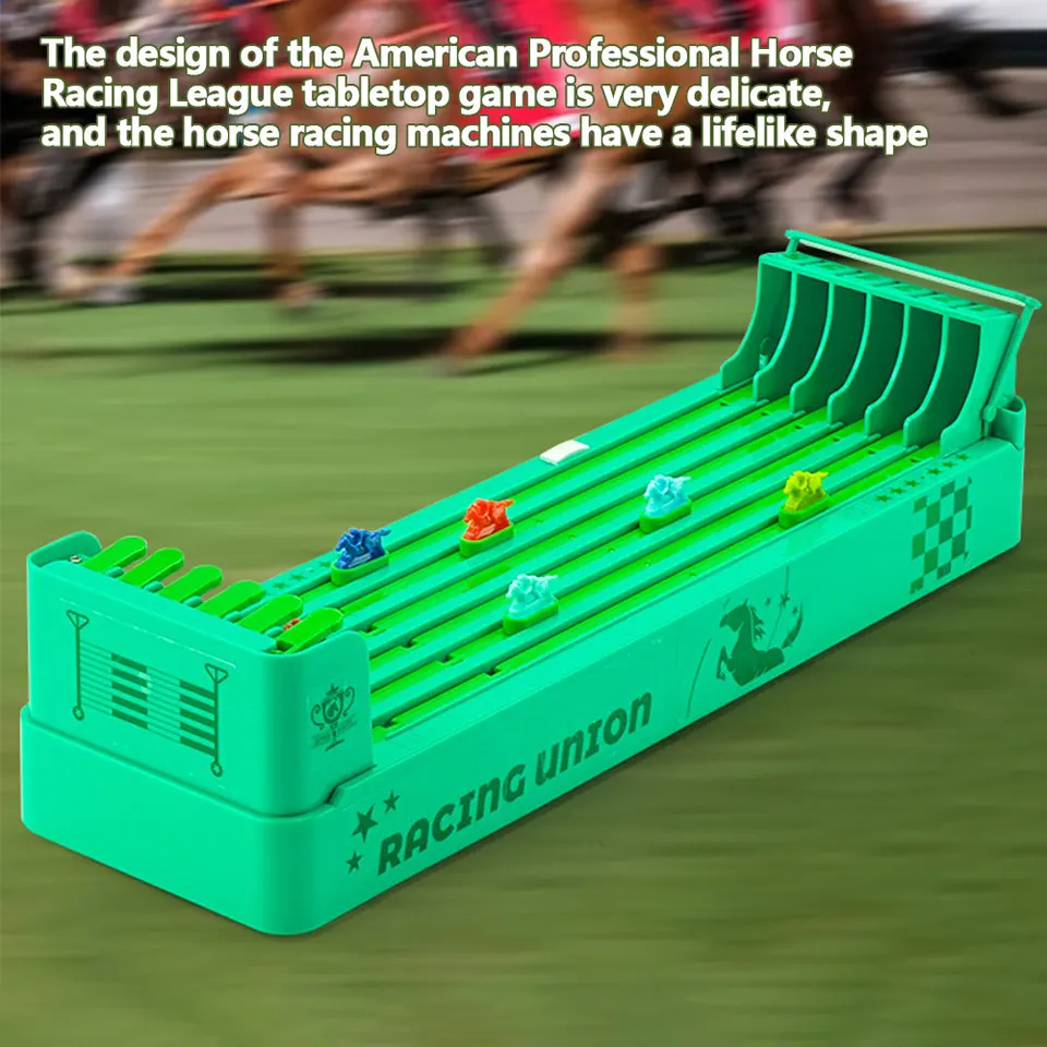 Classic Horse Racing Game Battery Batterared Horse Game Game Horse Racing Set Interactive Family Party Toy
