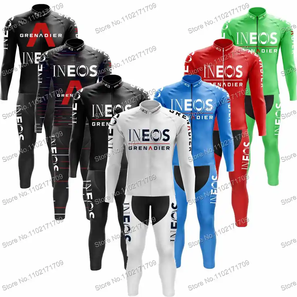 Classic Ineos Grenadier Team Cycling Jersey Sada pánskych pánsky