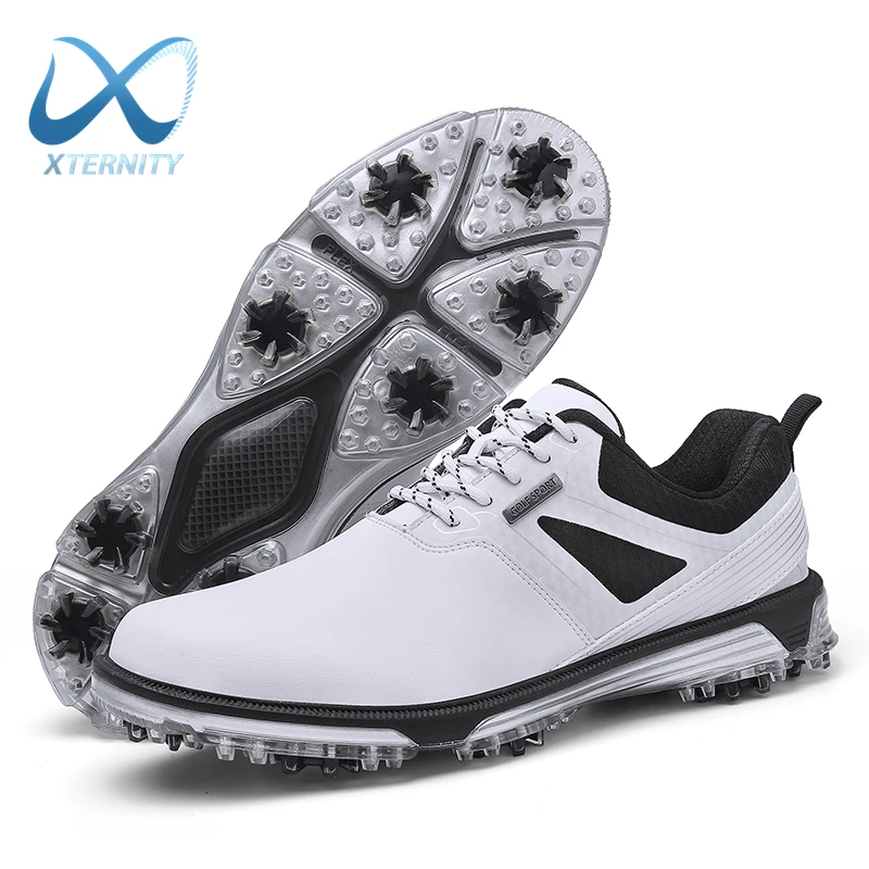 Classic Leisure Golf Shoes Men Profesionálny vodotesný golfista obuvi chôdza tenisky Pohodlné nekĺzavé golfové luxusné topánky