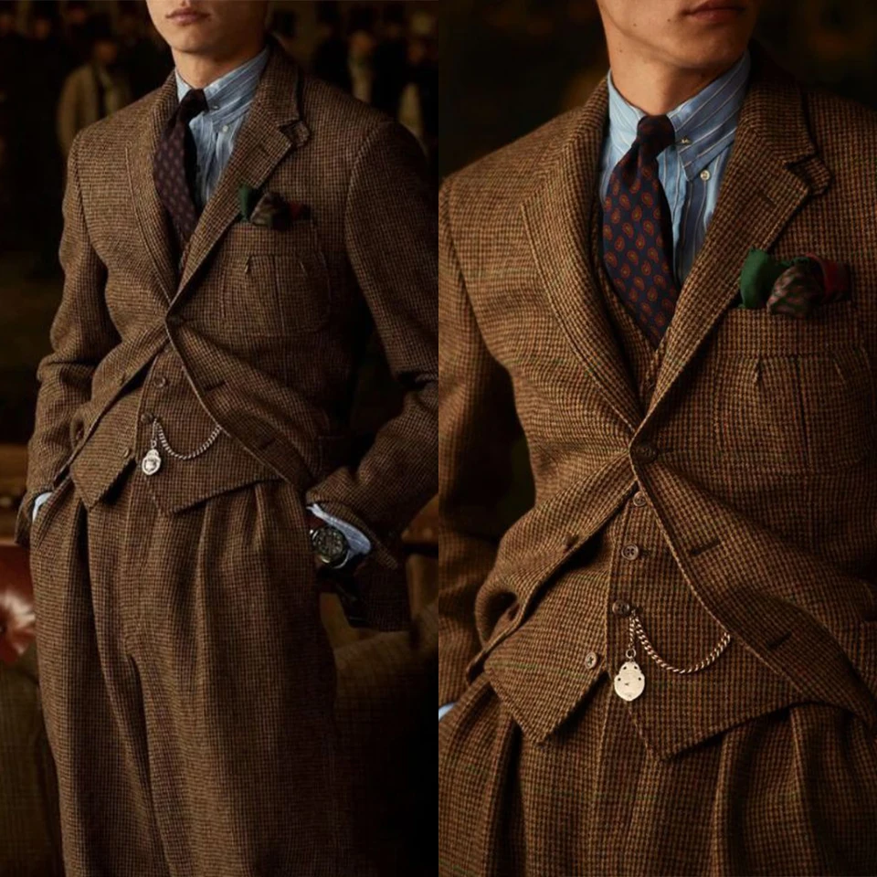 Classic Men Suits Tuxedo Peak Laskel Collar Single Breast 2 kusy Blazer nohavice na mieru módne módne prispôsobené prispôsobené