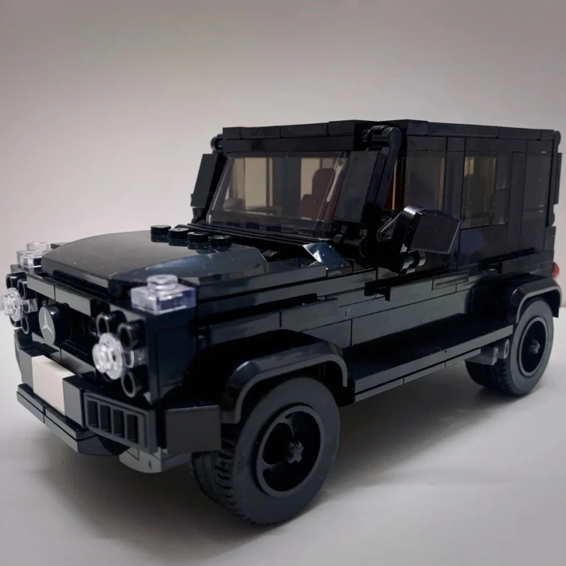Classic Speed ​​Sports Car G63 Black Warrior Racing Boy DIY Building Blocks Model ornament Ornament Collection Model Gift