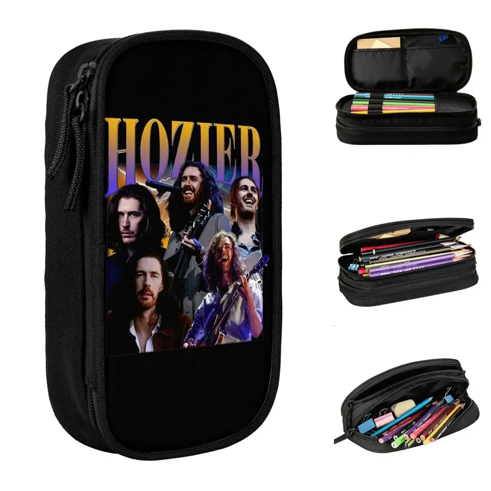 Classic Vintage Hozier Bootleg Pencil Case 2024 Tour Concert Cencilcases Pen Box Deti veľké skladovacie tašky