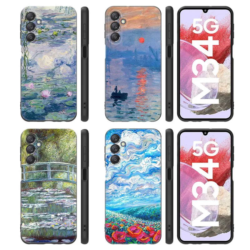 CLAUDE MONET MAING PASE pre Samsung Note 8 9 10 LITE 20 Ultra M40 M60 M80 S M14 M32 M33 5G M04 M22 M30 M31 M42 M51 M62