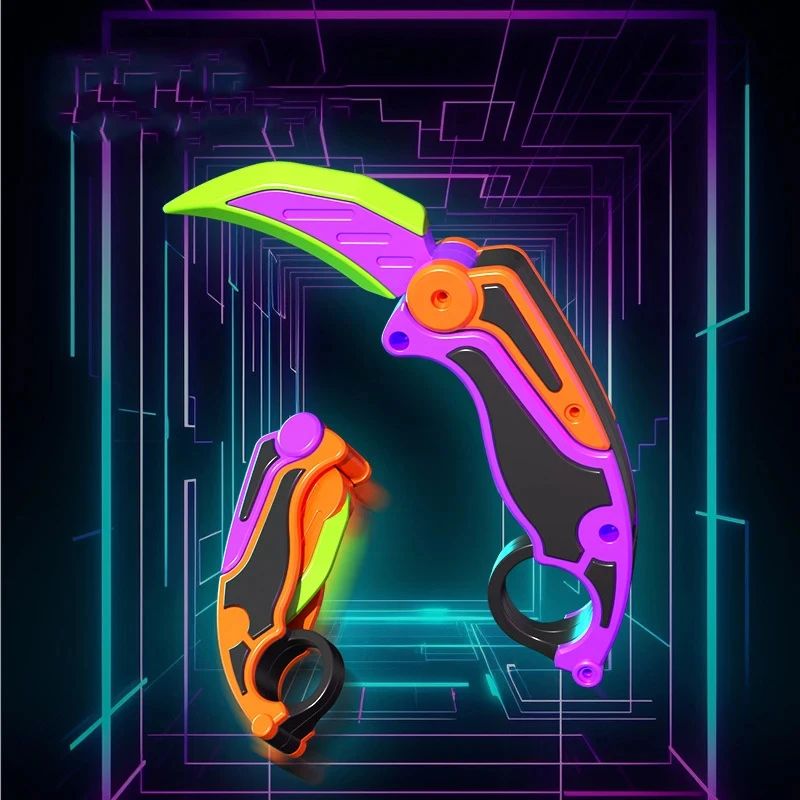 Claw nôž hračka 3D tlačená gravitačná reďkovka pazúry nôž natiahnuteľnú hračku vtipné stresové reliéfné dekompresné hračky darček pre dospievajúcich