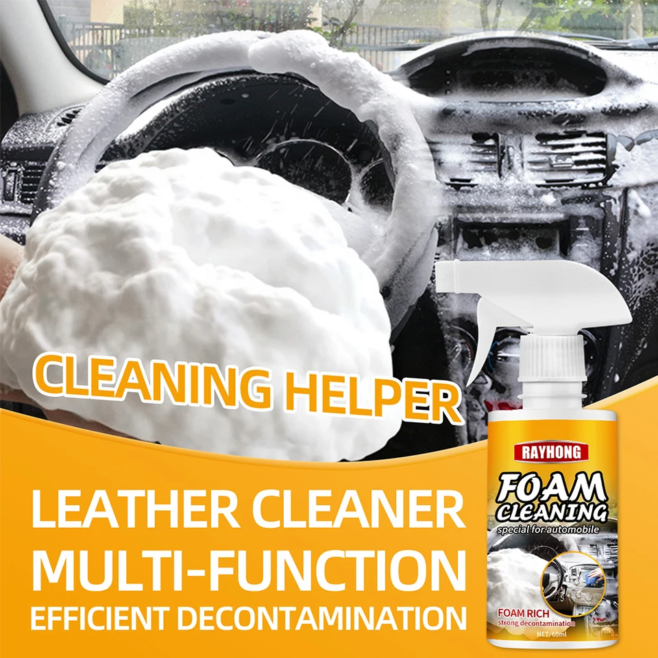 Cleaner interiéru automobilu 100 ml prenosné čistiace prostriedky na autosedačky Gentle Spray Automobilové čalúnenie Care Products for Dvere Riadenie auta
