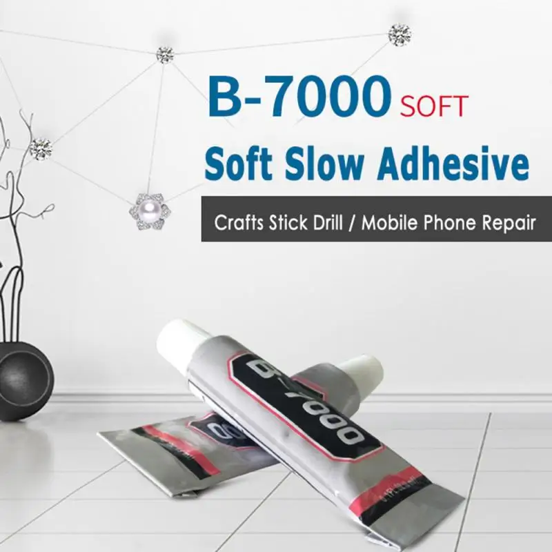 Clear Contact Oprava telefónu Adhézne viacúčelové lepidlo pre DIY sklenené plastové precízne aplikátor Zahrnuté 15 ml B7000 Glue Oprava
