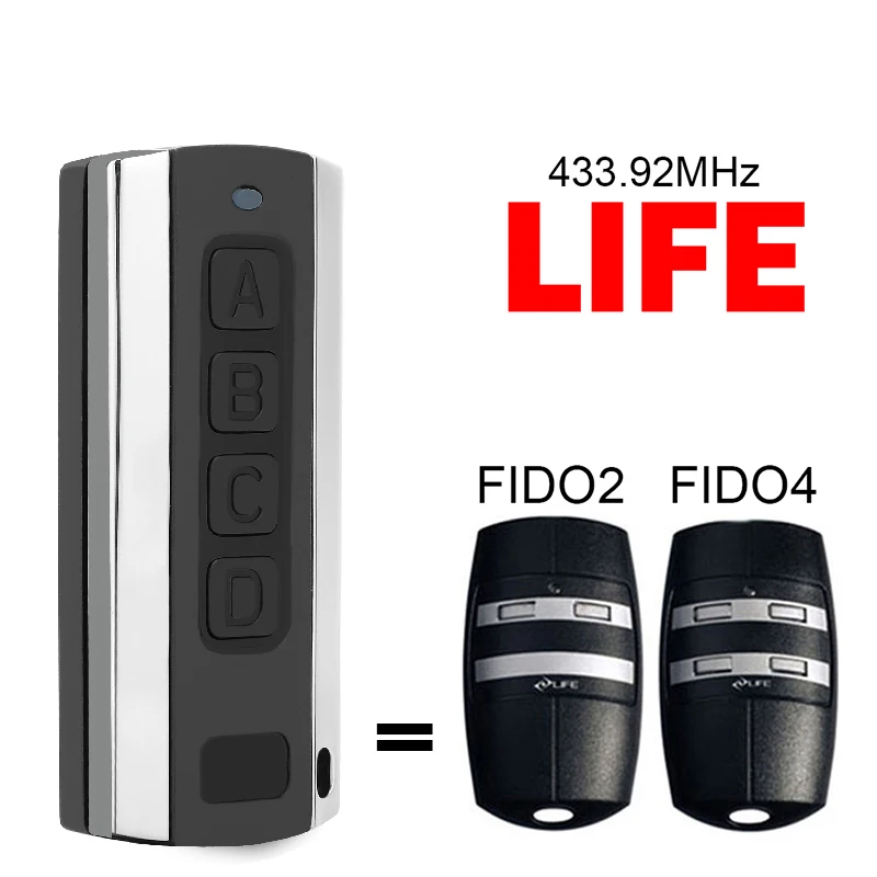 Clone Life Fido2 Fido4 Garážové ovládacie prvky Garážové ovládacie prvky 433,92 MHz