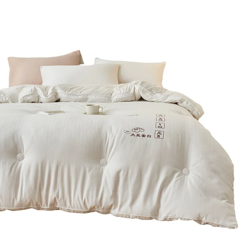 Cloud Touch Soybean Bed Duvet Super Hot Hot Warm Warm Winter Quilt Single Dvojitá veľkosť štvorročná priťahova Domáca textil