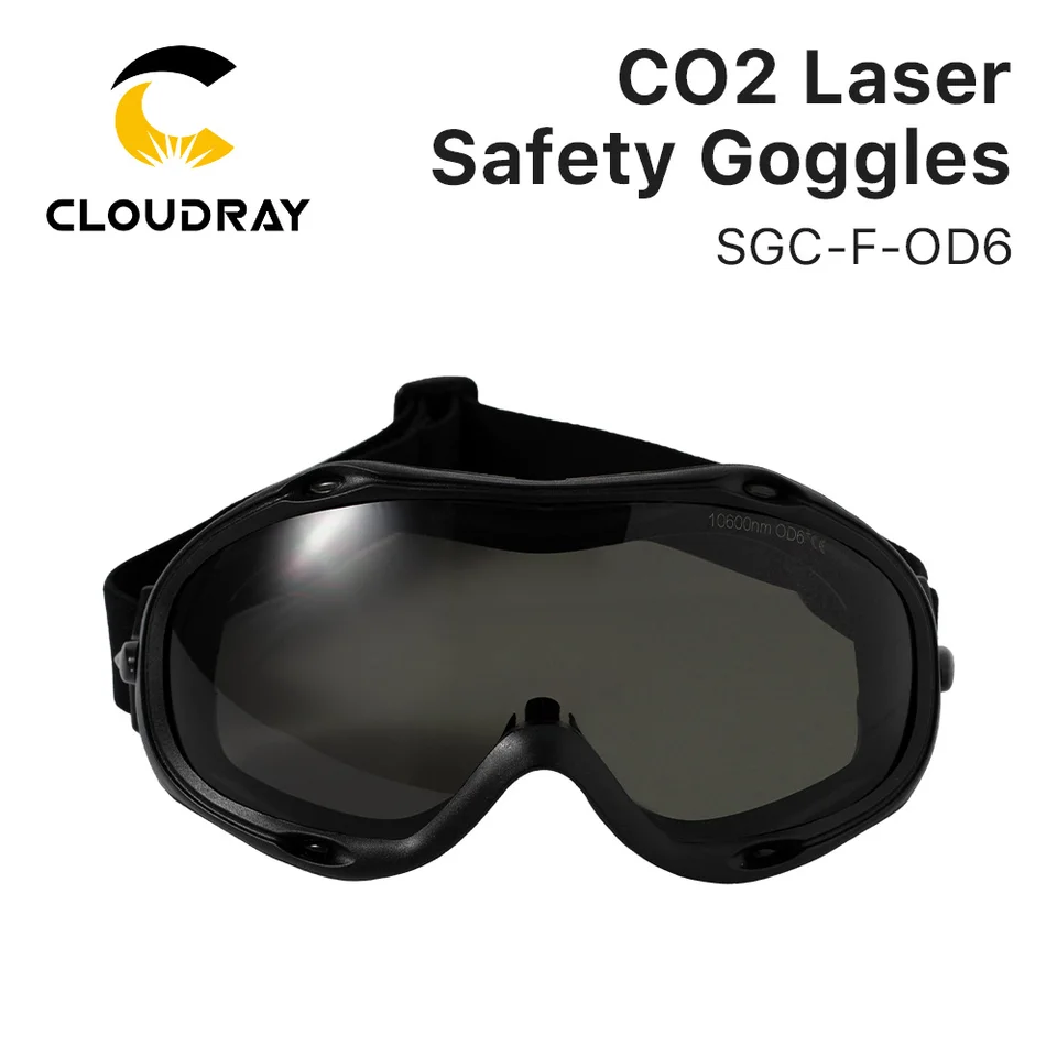 Cloudray OD6+ 10.6um CO2 CO2 laserové bezpečnostné okuliare Štýl F 10600nm Ochranné okulia