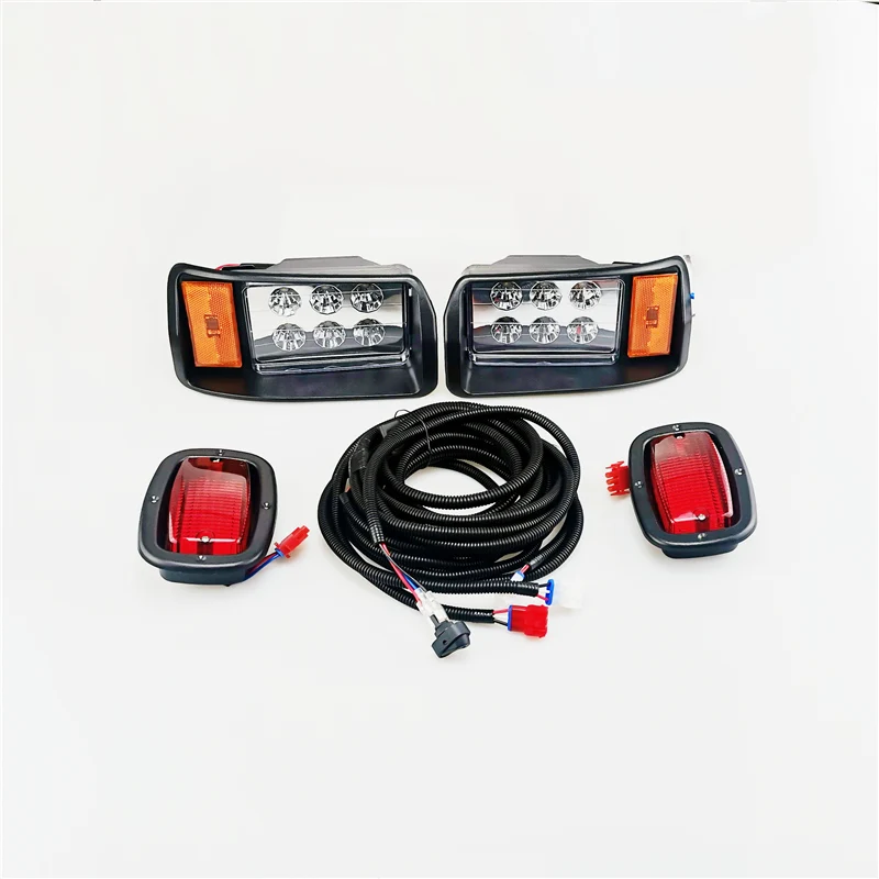 Club Car DS LED svetlomety pre svetlomety EV a plynový golfový košík a kombinované zadné svetlá pre pamiatku Car L6/L8