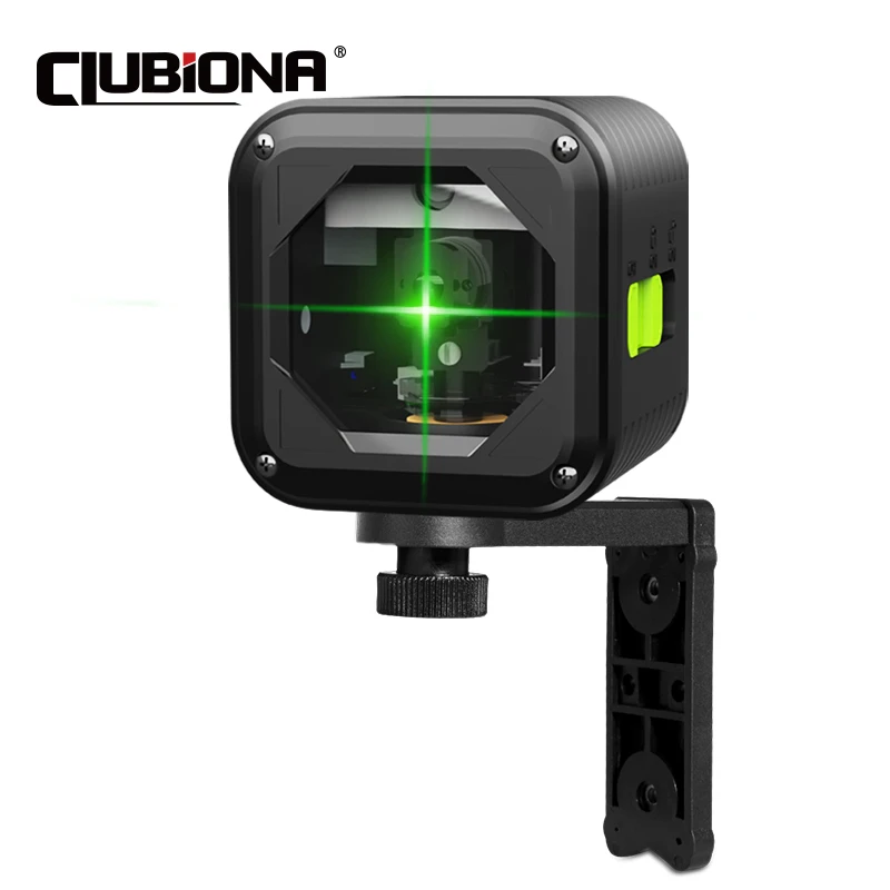 Clubiona 2 Lines Prenosná laserová úroveň Samostatná vodorovná a vertikálna krížová línia laser s magnetickou držiakom s magnetickou držiakom