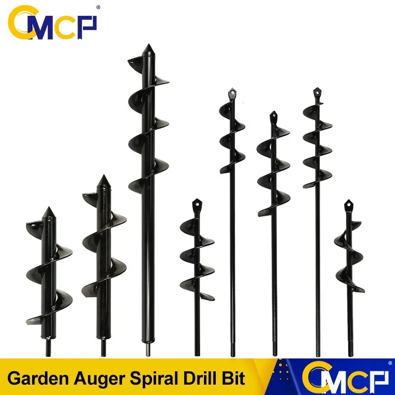 CMCP Garden Auger Spiral Drill Bit HEX HAFT AUGER YARD Záhradníctvo Pastieb výsadba výsadba po dierovaní nástrojov Digger