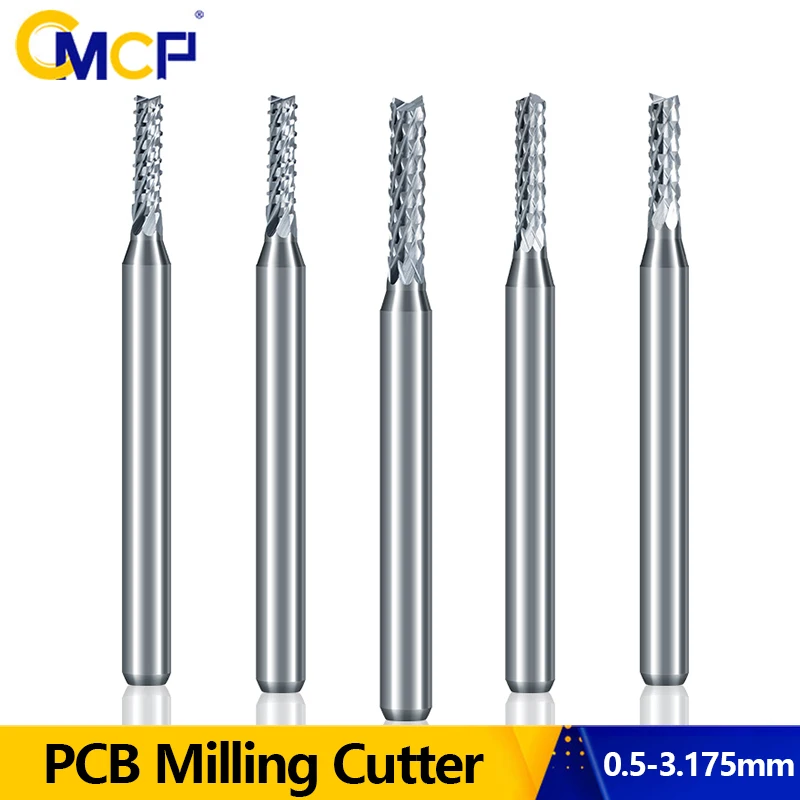 CMCP kukuričný koniec koncového mlyna 10ks 0,5-3,175 mm karbid mletie mletia Bit bit mletia CURING Cutter CNC Cutting Mlyning Tools Tools