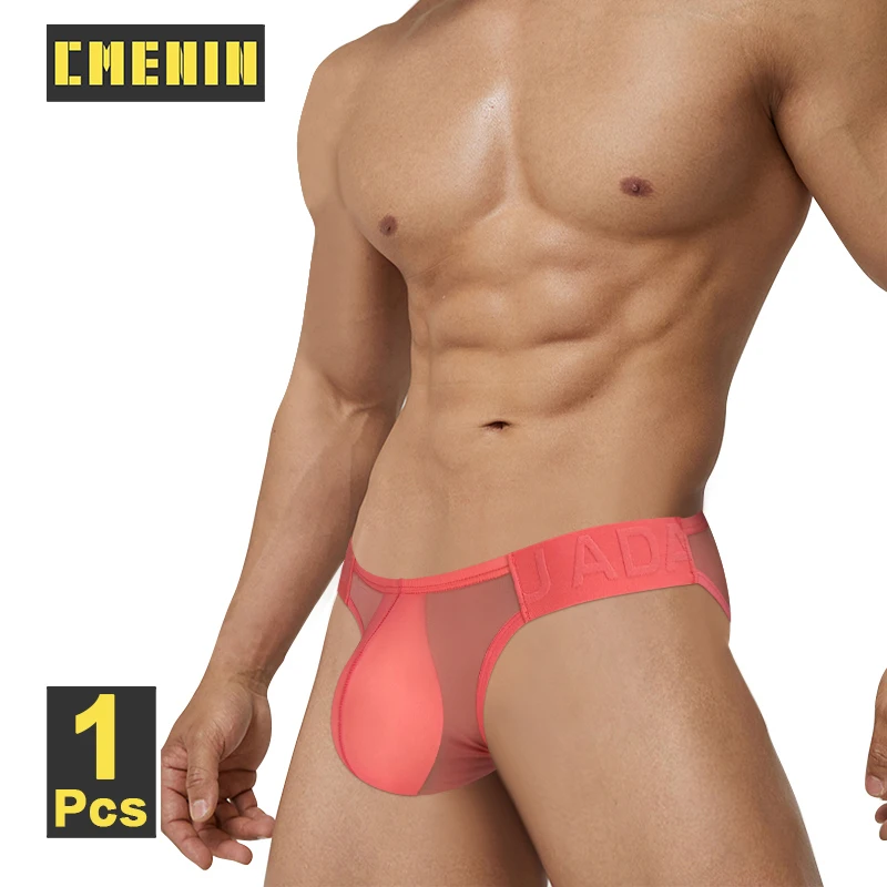 CMenin Sexy Men Underwear Ultra-tenký priehľadný mriežkový pánsky nohavičky Sissy Gays Športové spodky spodky mužské bikiny homosexuáli Men Kume