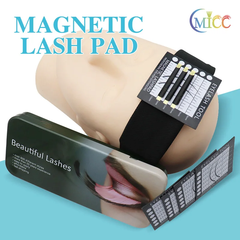 CMICC Lash Extension Dodávateľský make -up nástroj Magnetické štepenie rias čelenky čela hlavy šatky riasy podložky na čelo uteráka Table