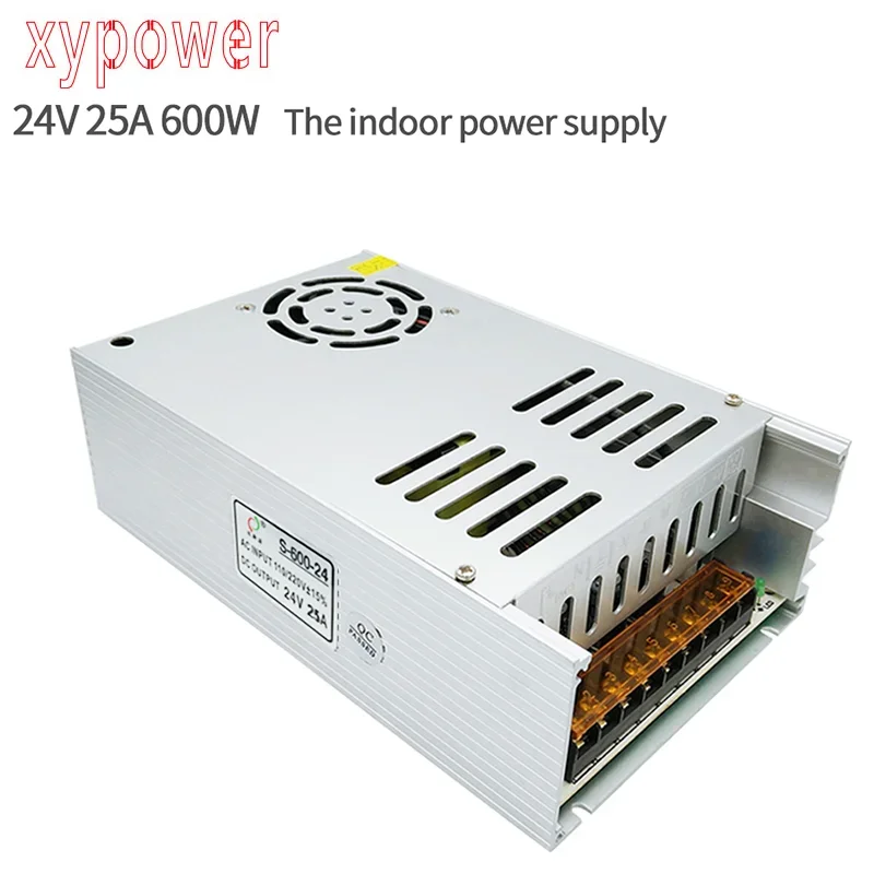 CN DC 24V 25A 600W Power Supply 23a 21a 19a 18a 17a 16a 15a 13a 12a 10a 9a 7a 6a 5a 3a 2,5a Transformátor 12v 36v 48v 5v 110-220v