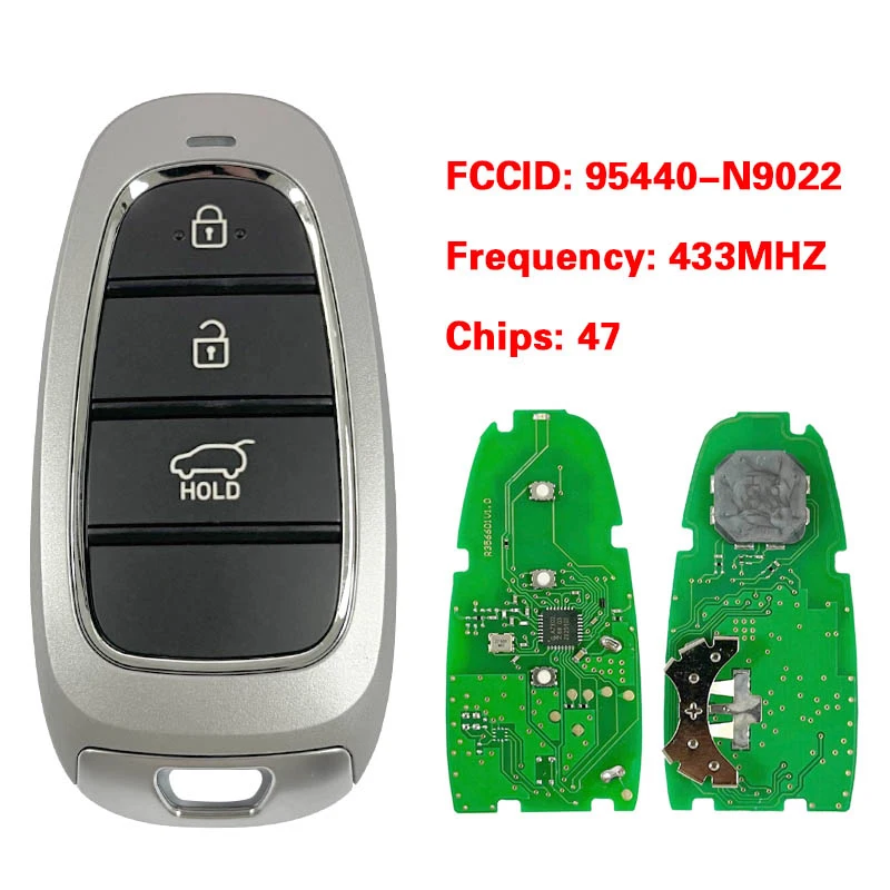 CN020269 SMART KEY SMART KEDY PRE HYUNDAI TUCSON 2022 3 BLOTKY Vzdialené FOB 47 Chip 433MHz 95440-N9022 FOB-4F25