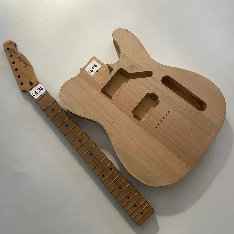 CN336CB336 TL Style Electric Guitar Set Tele Gutiar súpravy Alder Wood Telo a javorový krk Pravá ruka Poškodenie a špinavé škody a špinavé