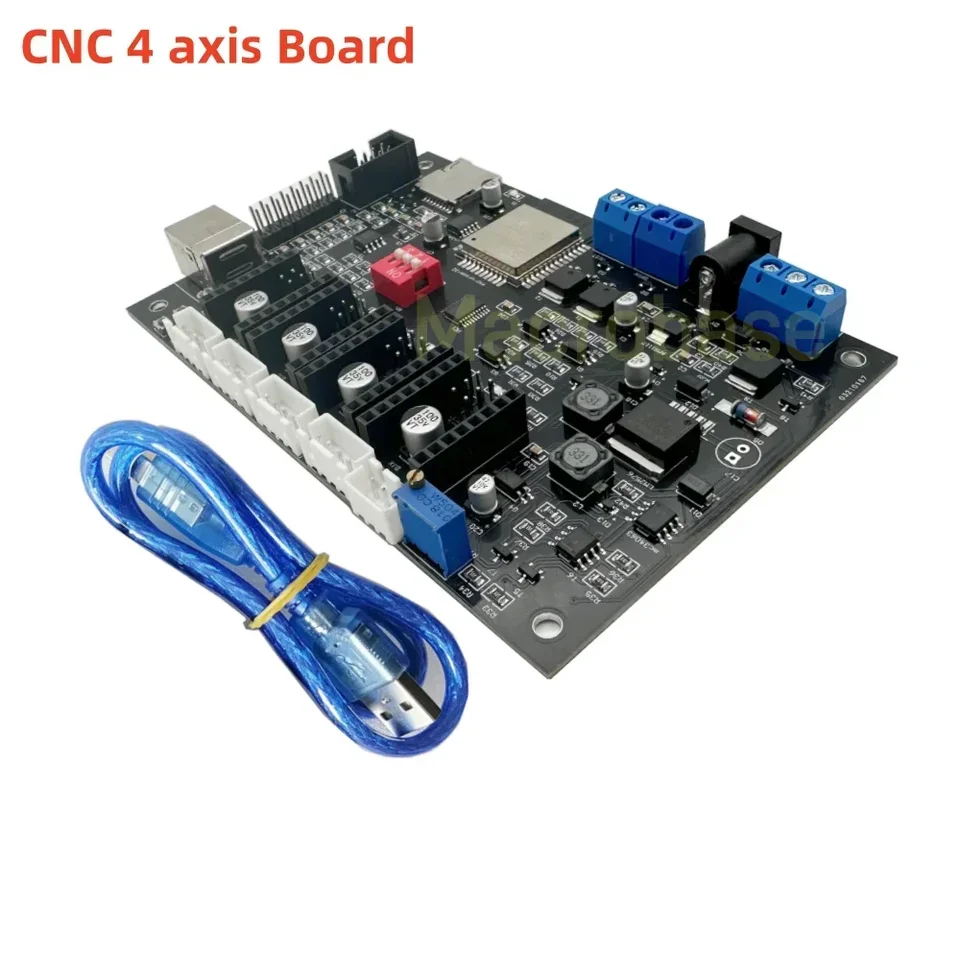 CNC 4 osi karta USB Motion Radič Breakout doska CNC laserové gravírovanie Cutting Mleting Ovládacia doska ESP32 CPU