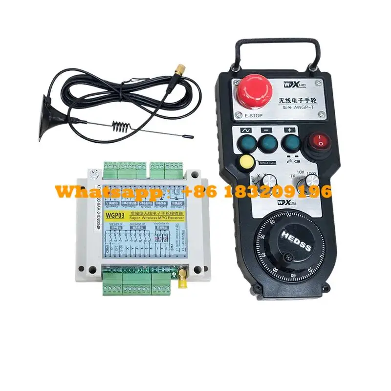 CNC bezdrôtové ručné koleso s núdzovým zastávkou pre CNC Center Support 6 osi MPG Pendant ATWGP pre rôzne CNC systémy