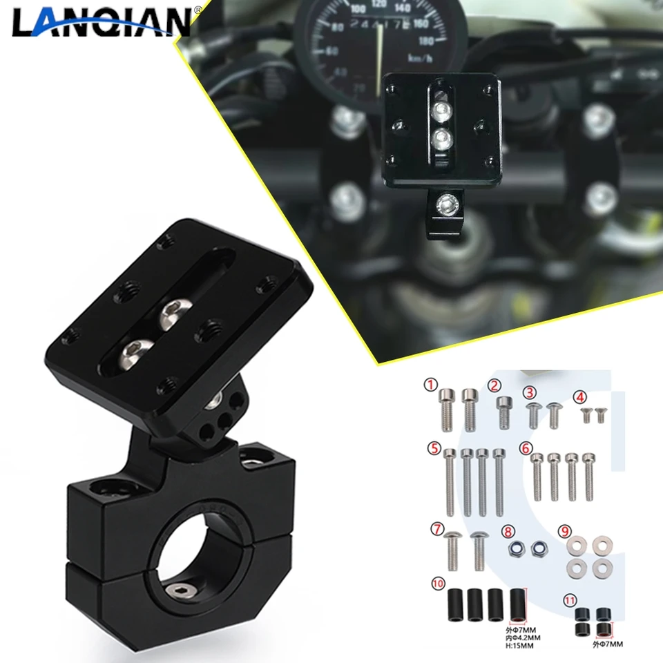 CNC CLAPP CLAMP GPS MONT NAVIGÁCIA 22 mm 28 mm pre HYPERMOTARD 1100/S/EVOSK ShortOnlyw/StockHandguards