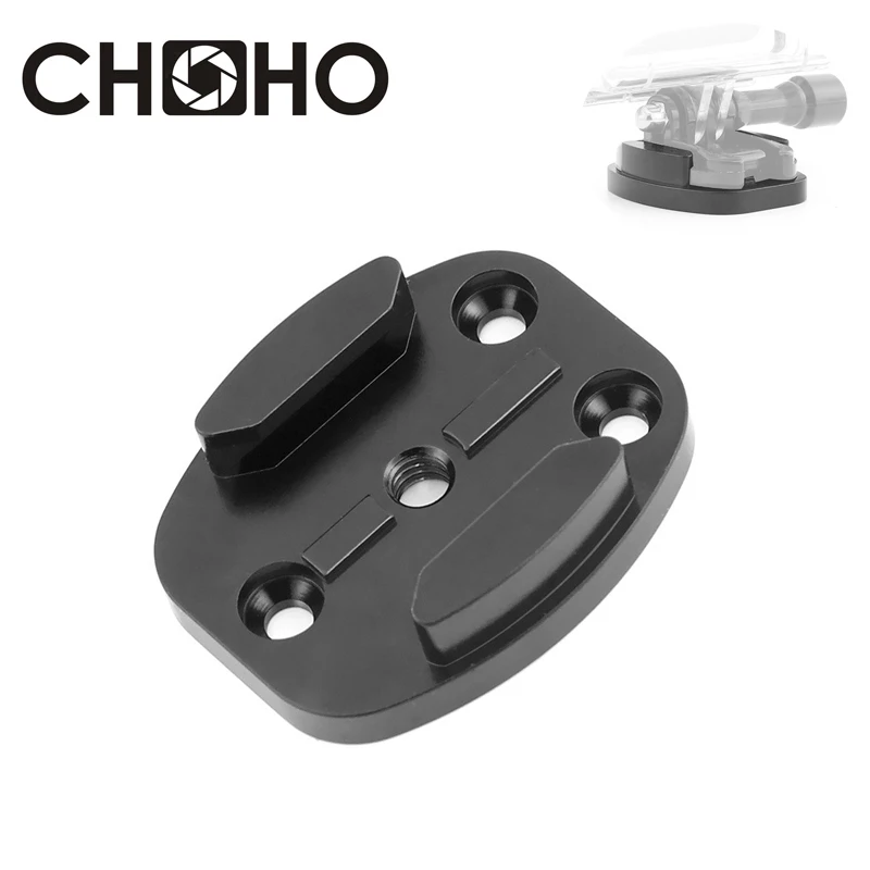 CNC hliníková zliatina zliatiny plochého povrchového držiaka statív 4 jamka Ver pre GoPro Hero 13 12 12 DJI Osmo Action Camera Insta360 Príslušenstvo