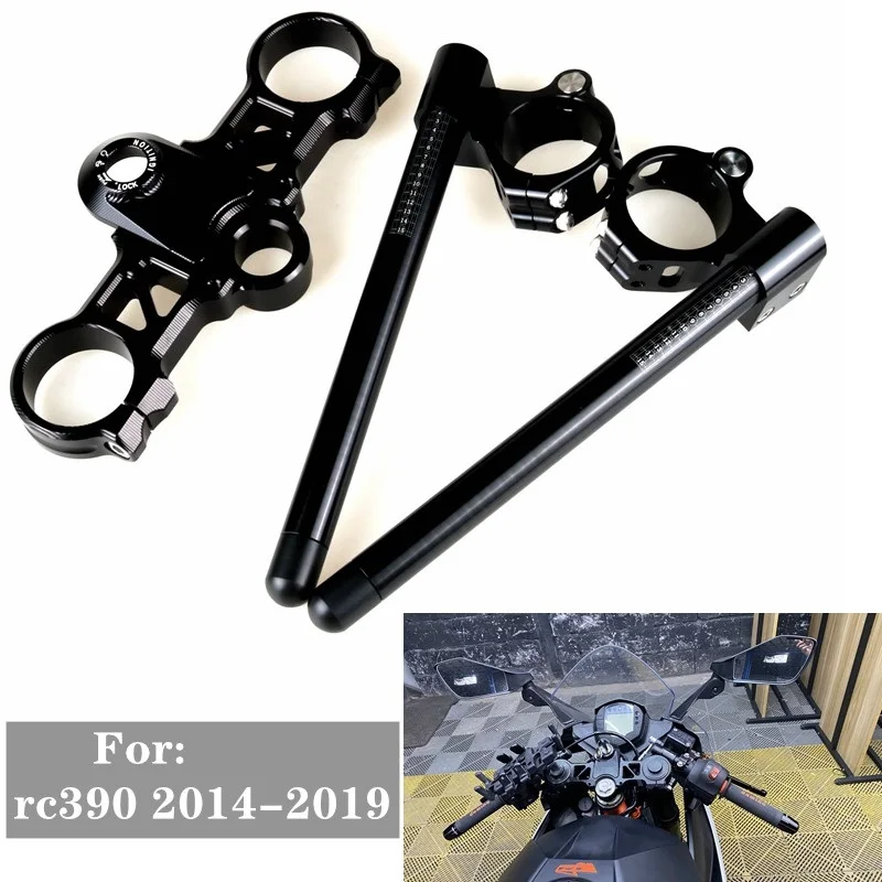 CNC hliníkové motocykle riadidlá na motocykle Clip-ons Rucks Rucks Ons Ons pre RC390 RC200 2014-2021 Motobike riadidiel