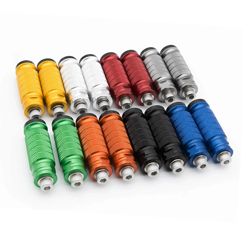 CNC hliníkový motocykel spätných snímok Footres Foot Foot Pegs Pedal pre YZF R1 R6 R3 R25 R125 MT07 MT09 FZ07 FZ09 MT10 XJ6 XMAX