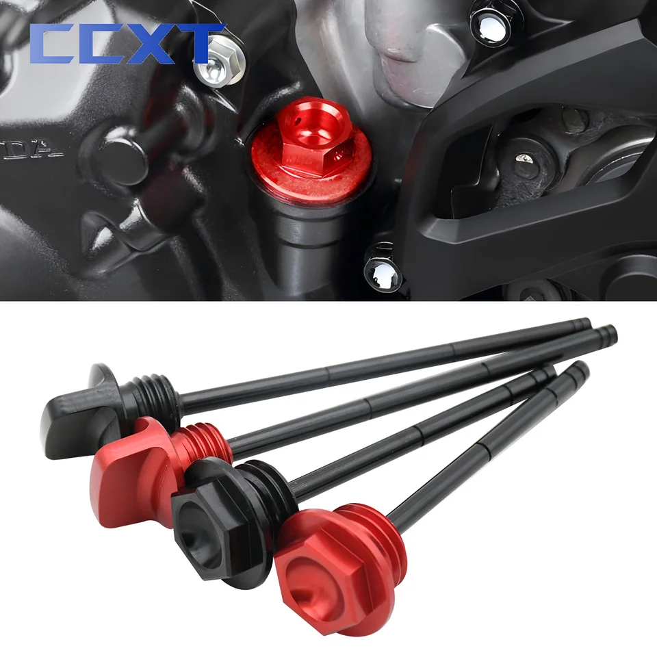 CNC Motocykel červené hliníkové zátky na olejové mierky olej pre Honda CRF 250R 250X 450X CRF250R CRF250X CRF450R 2004-2017 Univerzálne