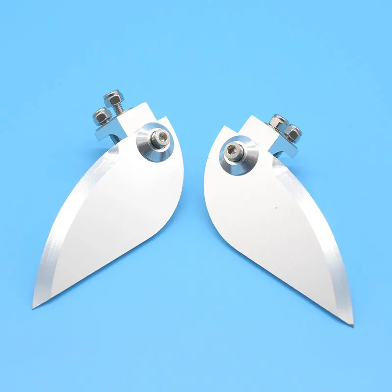 CNC nastaviteľná hliníková zliatina Otočenie plutvy vysoké presné zákruty plutvy 90 mm x 35 mm dĺžka pre RC Racing Boat High Speed ​​Boat