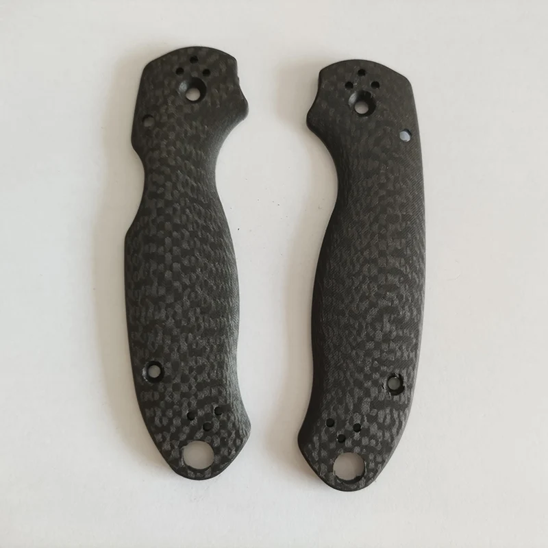 CNC plné 3k uhlíkových vlákien Zložka Krsová rukoväť pre pravé spyderco C223 para3 polovojenský