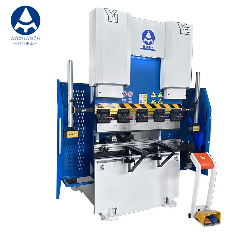 CNC Press Brake Brake Mini Electro Hydraulic ohýbací stroj 40T1200 mm DA53T 4+1 Ochrana laseru osi osi osi