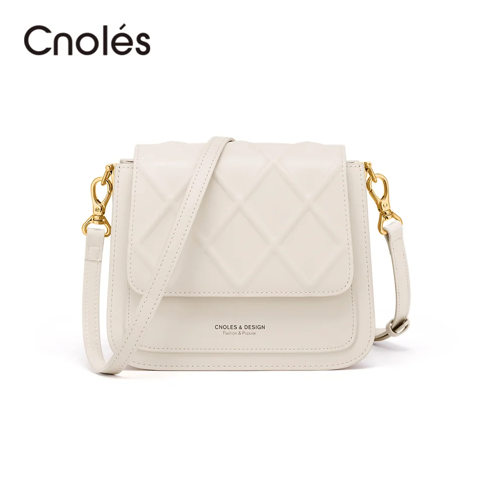 Cnoles Classic Small Crossbody Tašky pre ženy 2023 Dámska taška na rameno Simple Square Bag Lady Messenger Bag